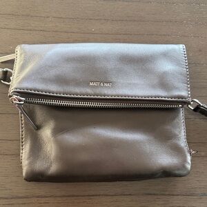 Matt & Nat Metallic Brown Crossbody Bag